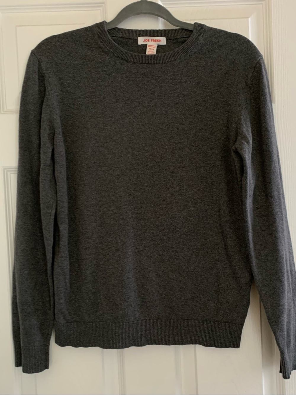 Joe Fresh Men's Crewneck Sweater - Dark Charcoal